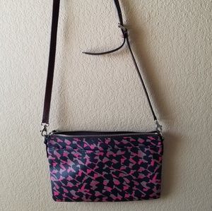Pink Patterned Crossbody Bag